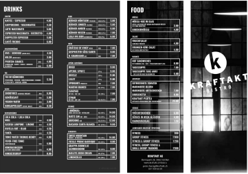 Kraftakt Bistro Karte