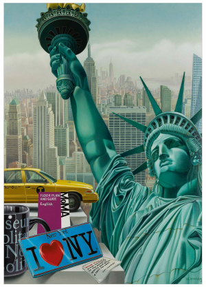 Statue of Liberty | Mischtechnikmalerei